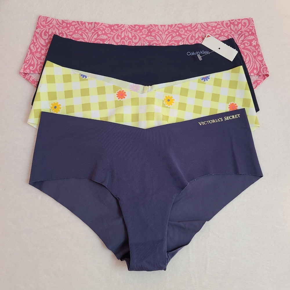 4pk Seamless No-show Cheeky Panties Size Sm - VS, Aerie, Calvin Klein